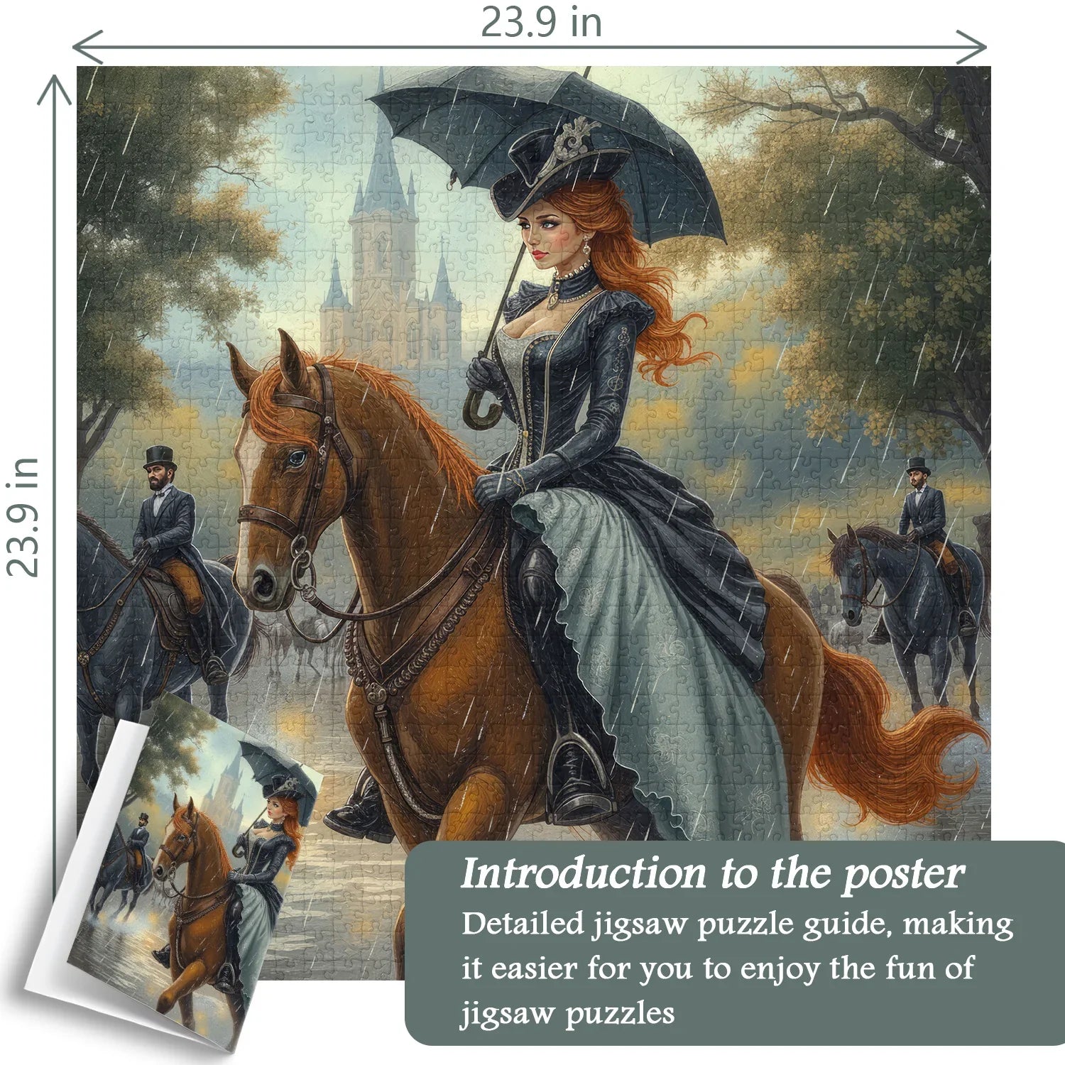 The Lady in the Rain Jigsaw Puzzle 1000 Pieces