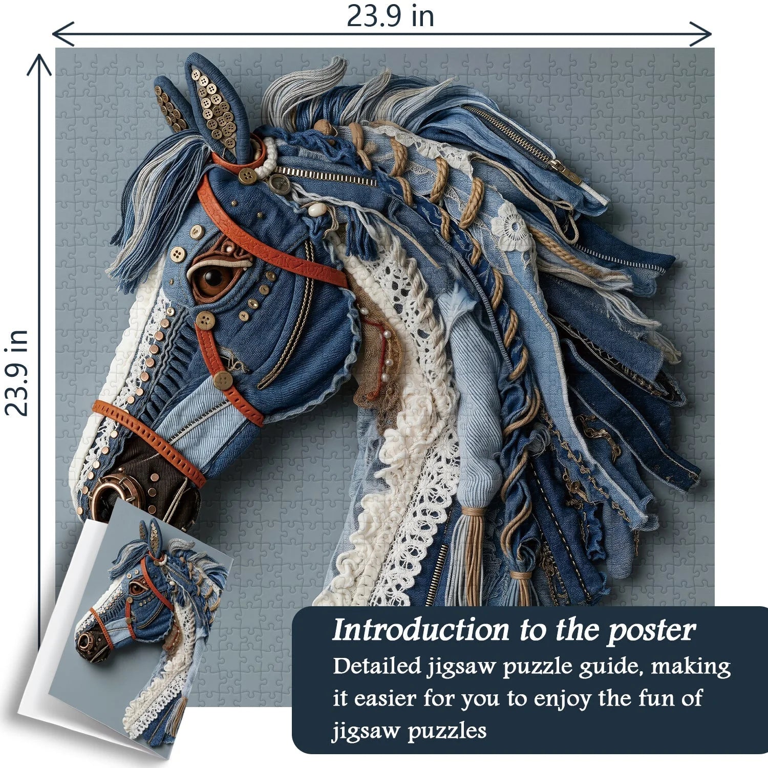 Rompecabezas de caballo vaquero de 1000 piezas