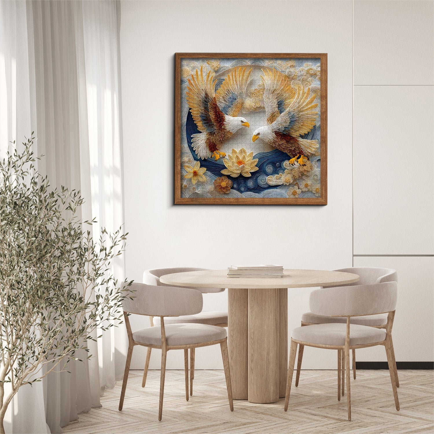 Quilled Twin Eagles Puzzle 1000 Teile