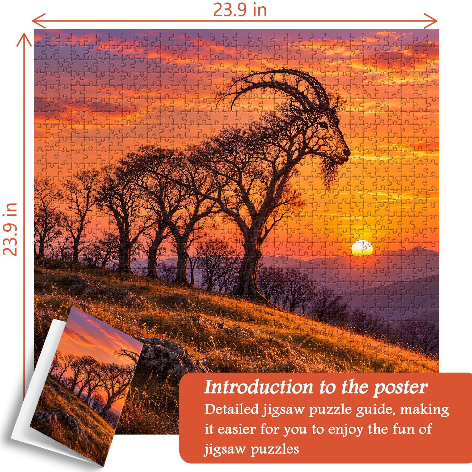 Baum-Ziege-Puzzle 1000 Teile