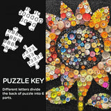 Button Sunflower Jigsaw Puzzles 1000 Pieces