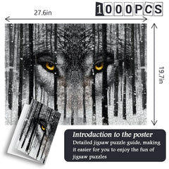 Snowwood Wolf Gaze Jigsaw Puzzle 1000 Pieces