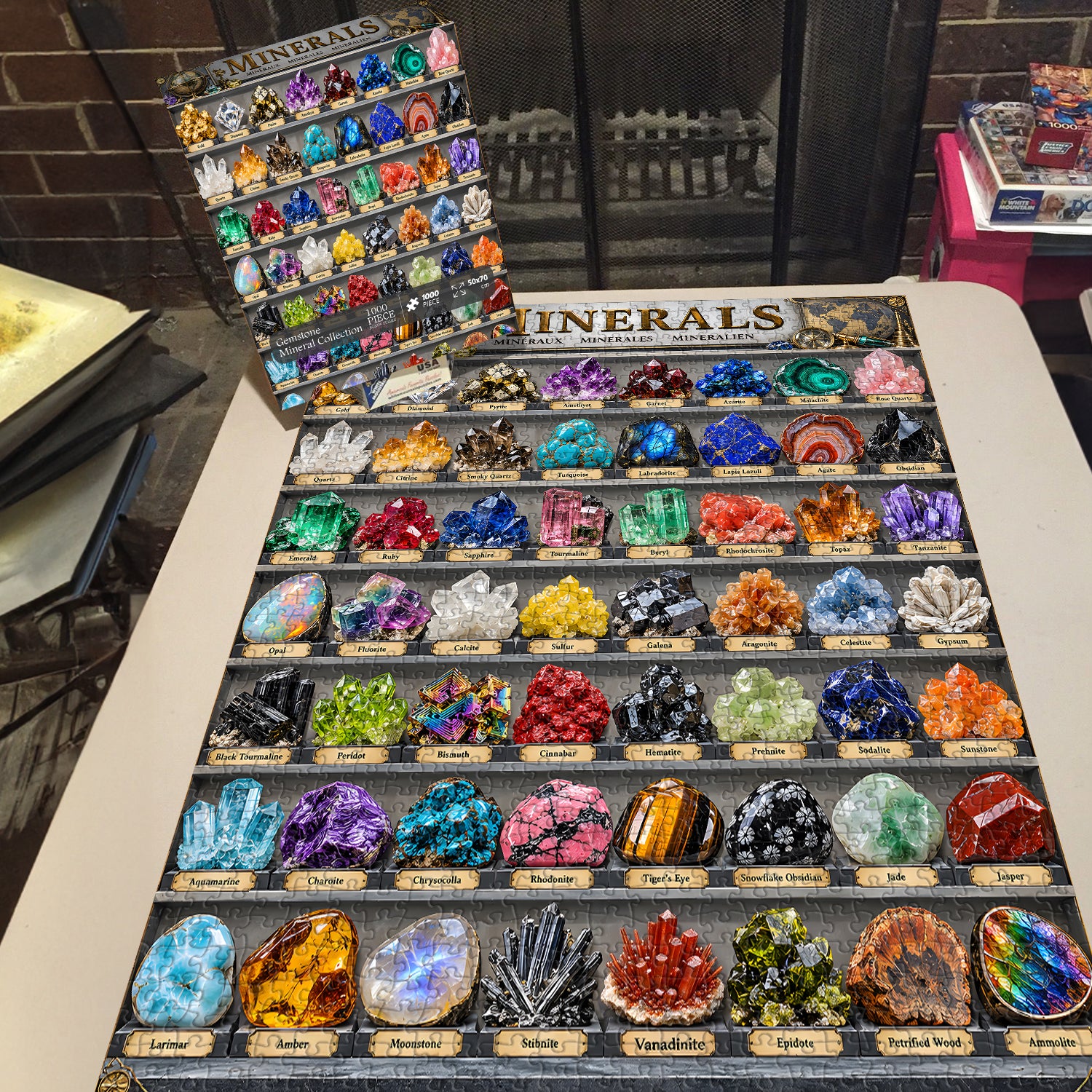 Gemstone Mineral Collection Jigsaw Puzzle 1000 Pieces
