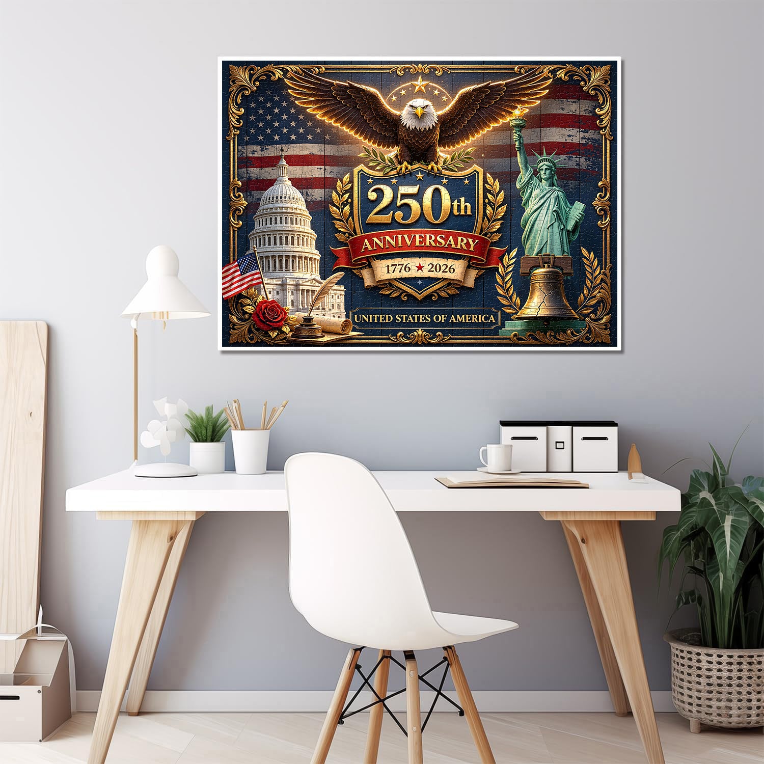American 250th Anniversary Jigsaw Puzzle 1000 Pieces