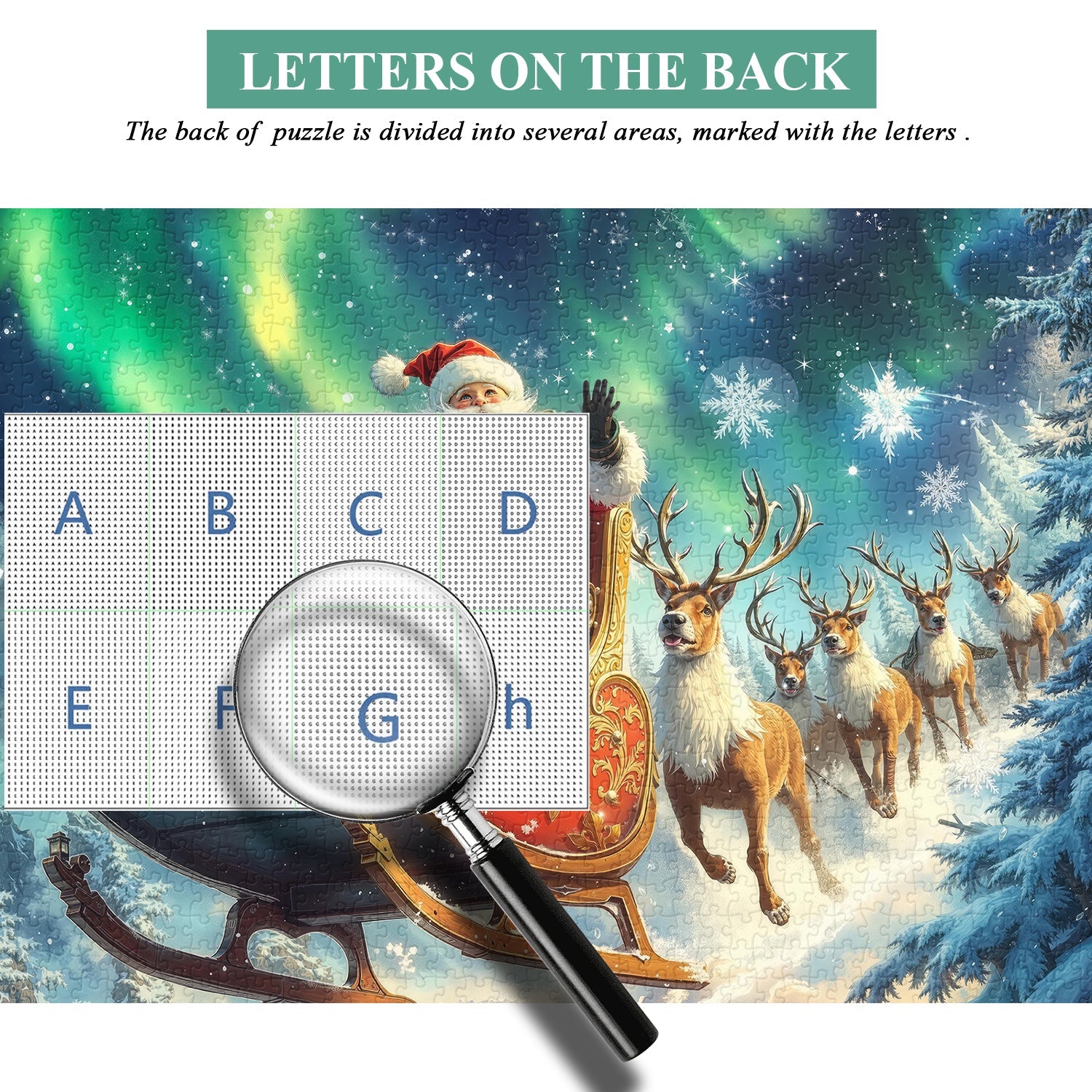 Starlit Reindeer Journey Jigsaw Puzzle 1000 Pieces