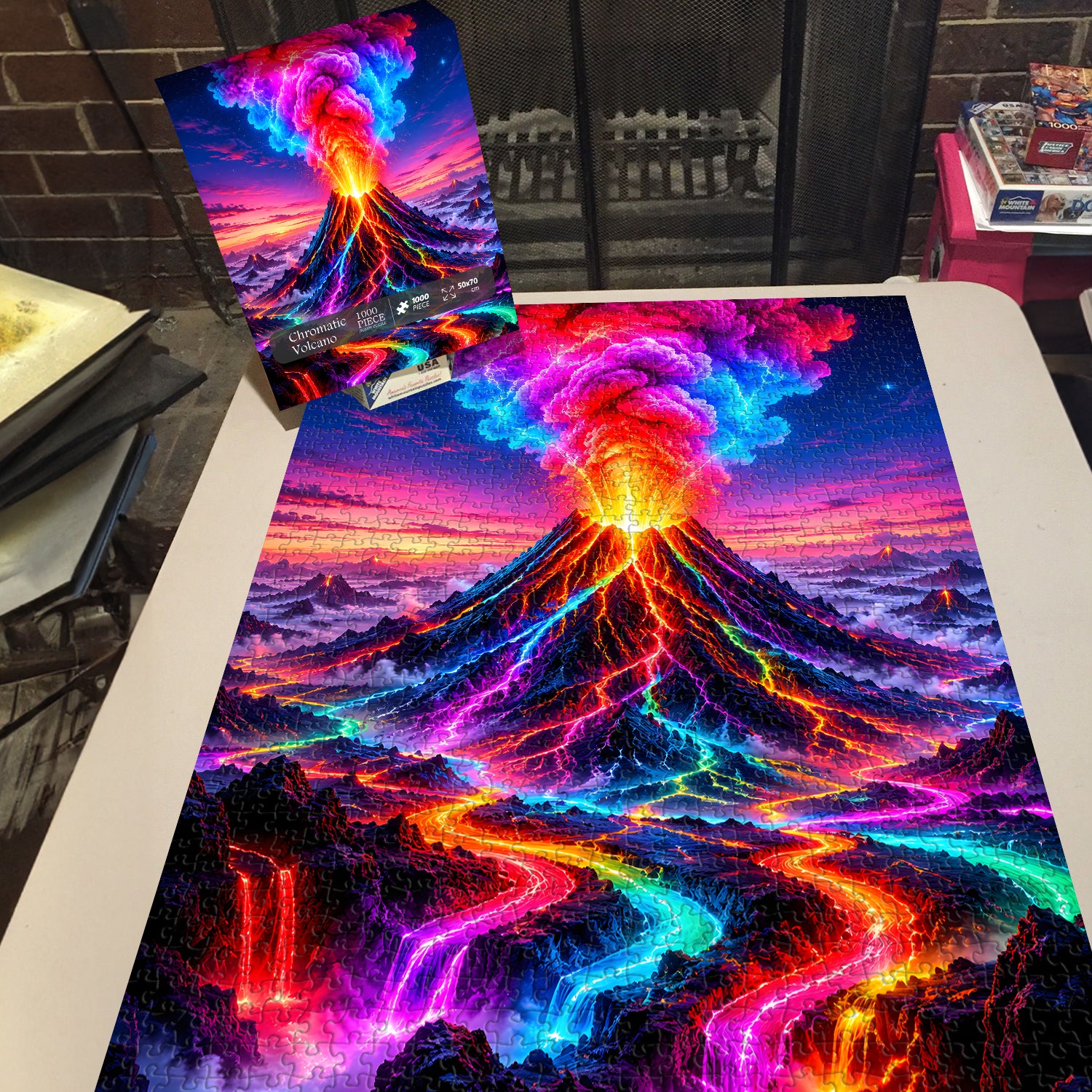 Chromatic Volcano Jigsaw Puzzle 1000 Pieces