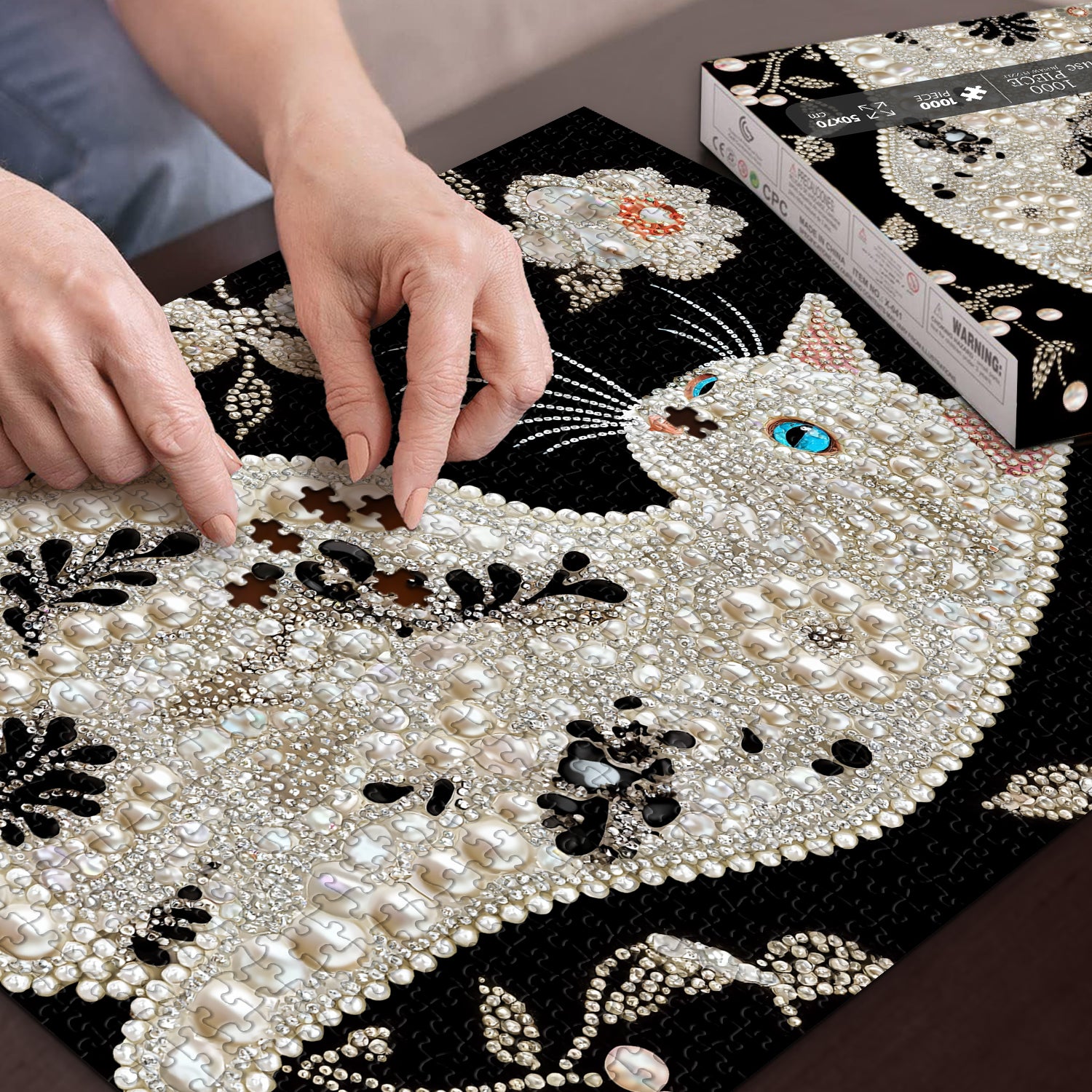Star Diamond Cat Jigsaw Puzzle 1000 Pieces