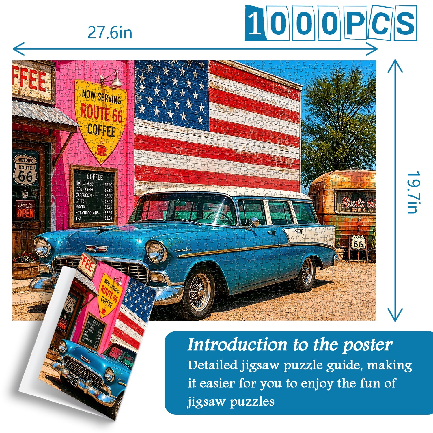 Route 66 Stop Jigsaw Puzzle 1000 Pieces