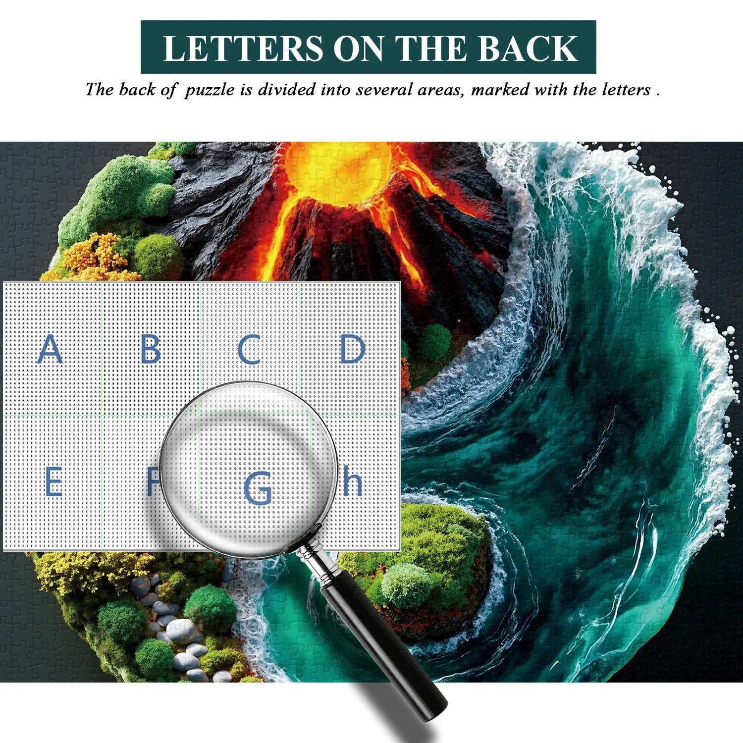 Flammen- und Gezeitenpuzzle 1000 Teile