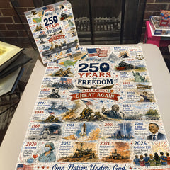 Puzzle delle pietre miliari dell'America, 1000 pezzi