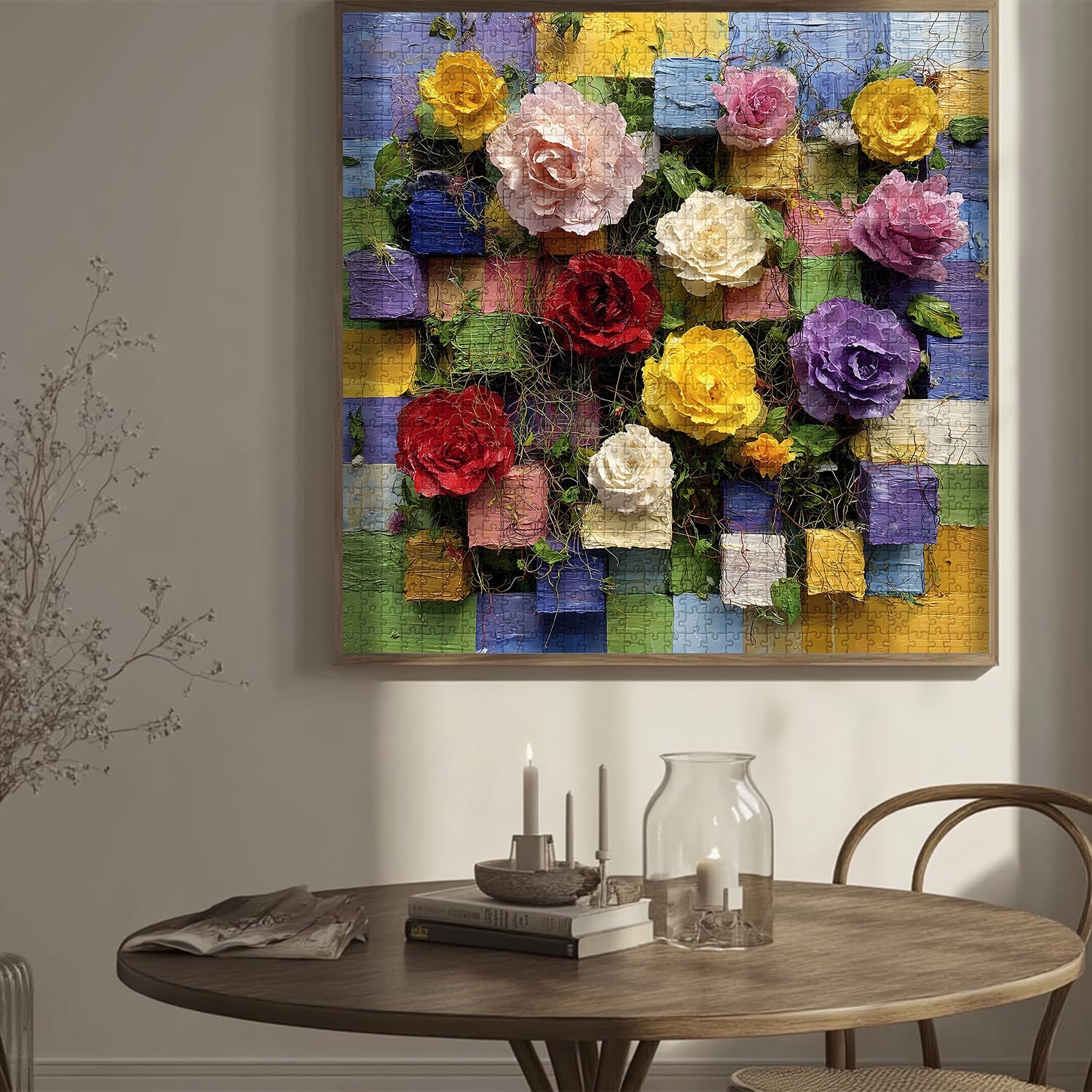 Roses Mosaic Jigsaw Puzzle 1000 Pieces