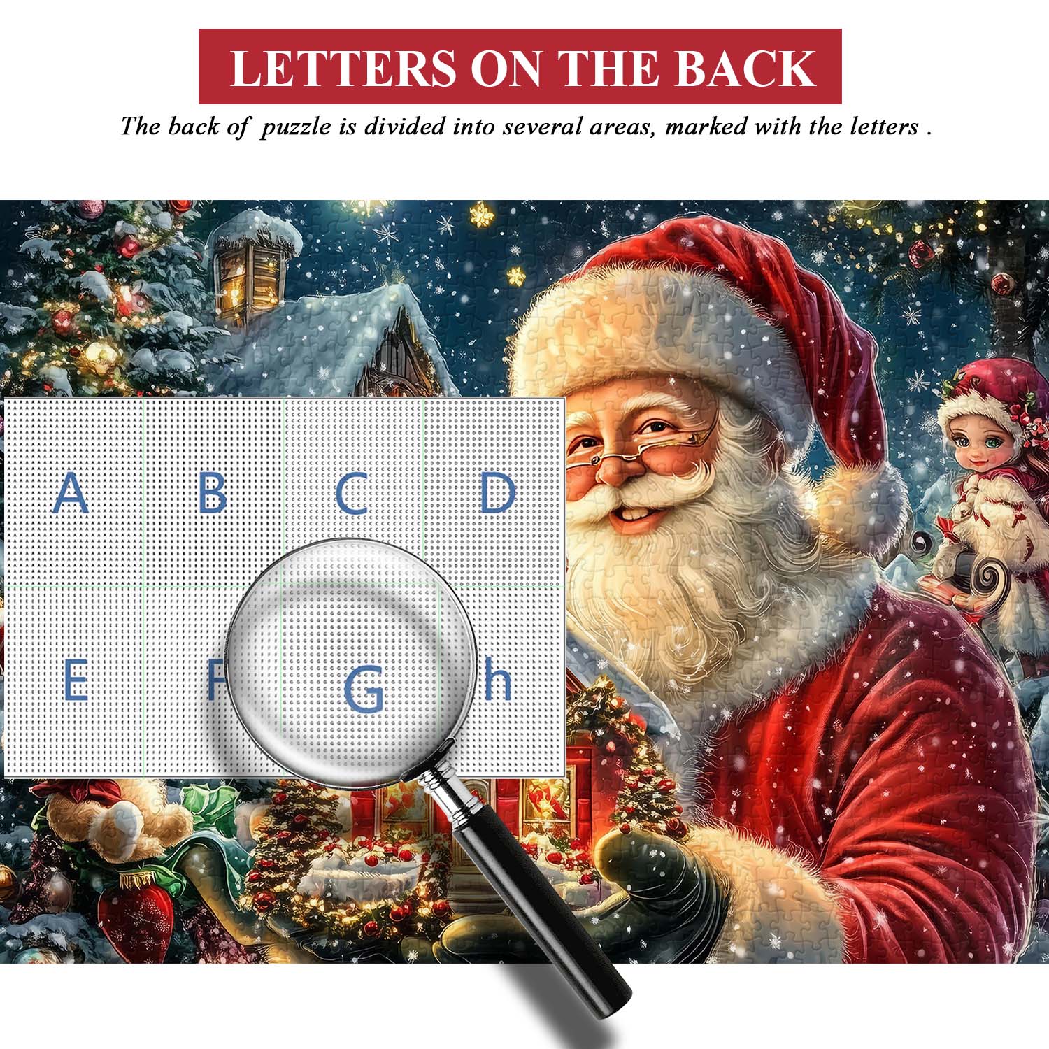 Puzzle Maison de Noël du Père Noël 1000 pièces