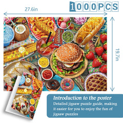 Food Delight Party Jigsaw Puzzle 1000 Pieces