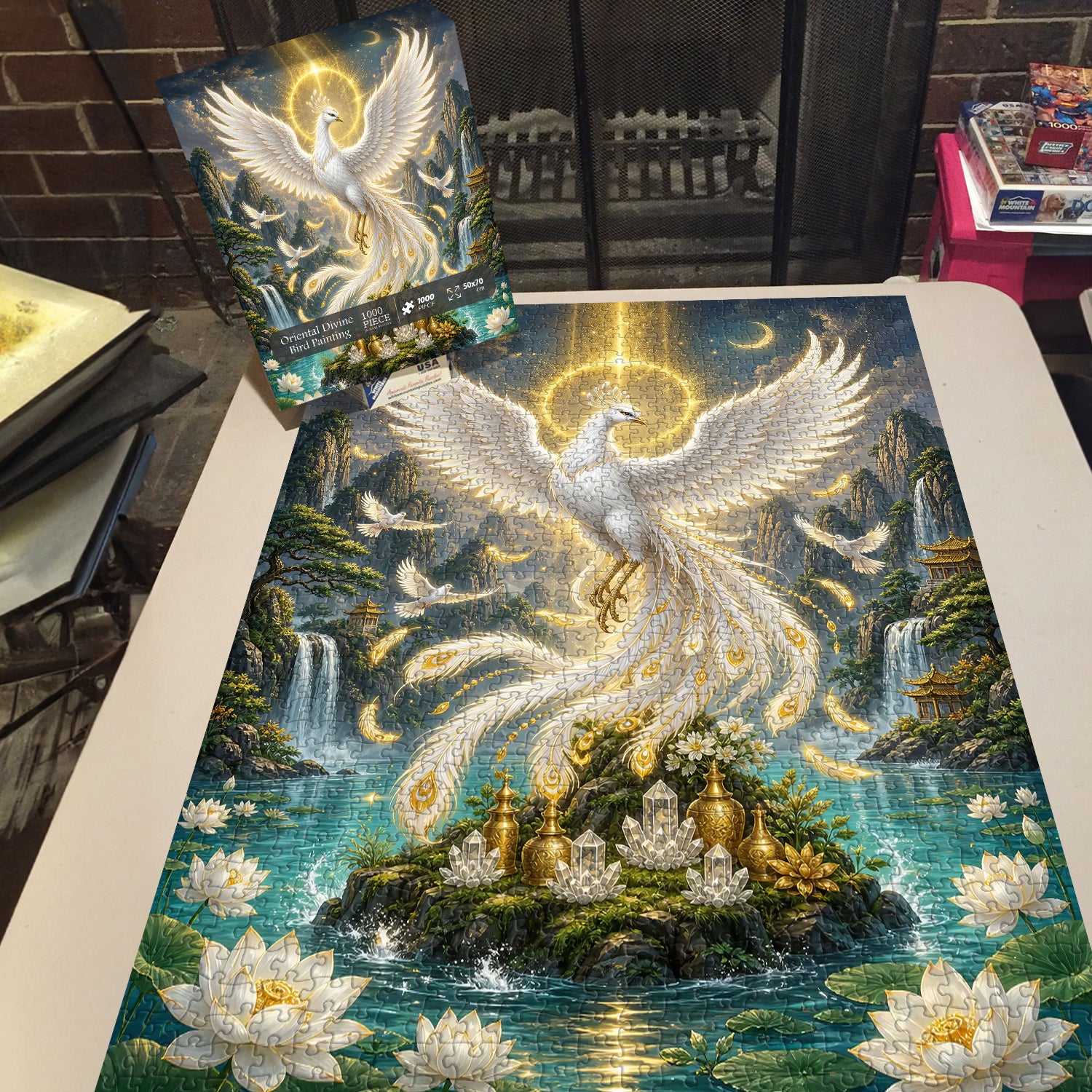 Oriental Divine Bird Painting Jigsaw Puzzle 1000 Pieces