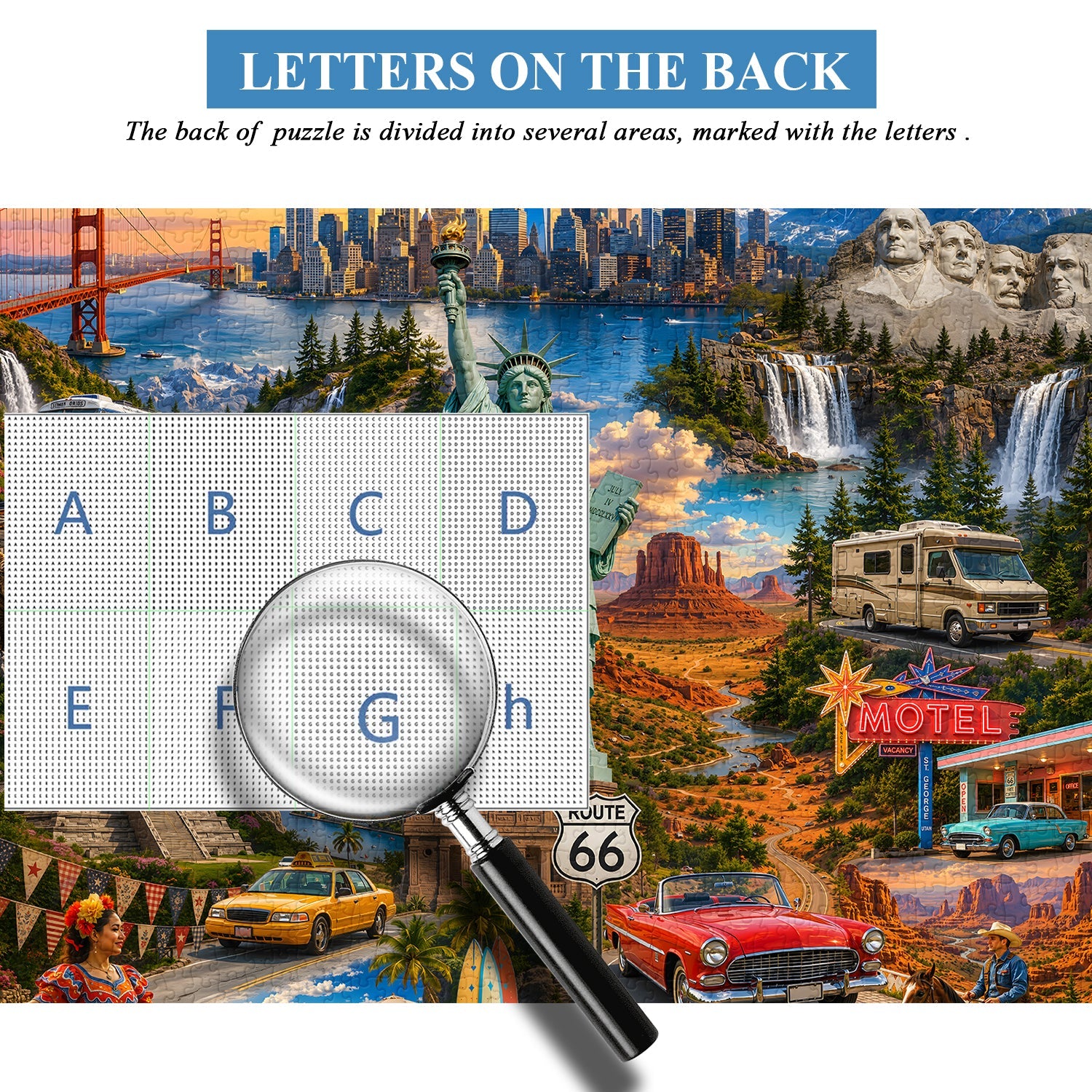 Puzzle America Landmarks Journey da 1000 pezzi