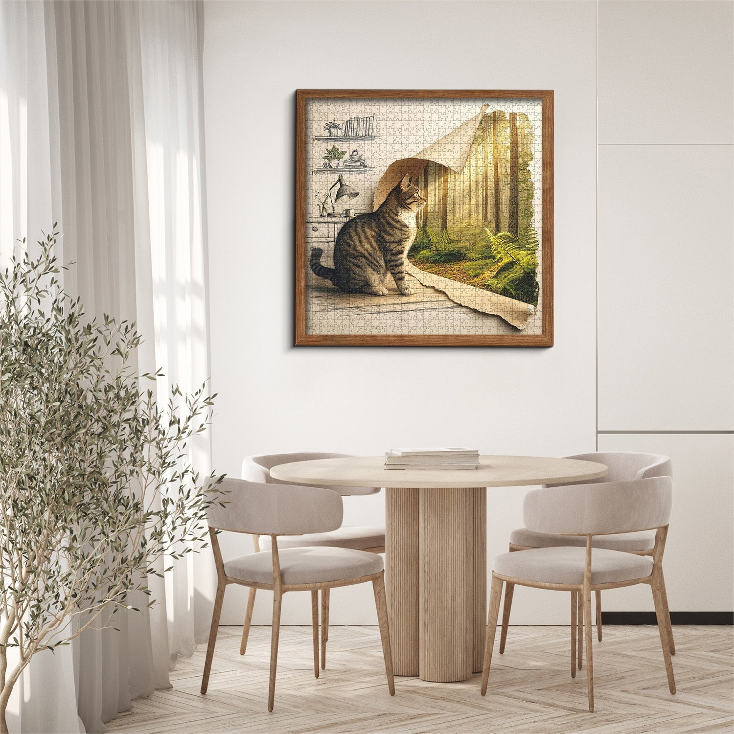 The Exploring Cat Jigsaw Puzzle 1000 Pieces