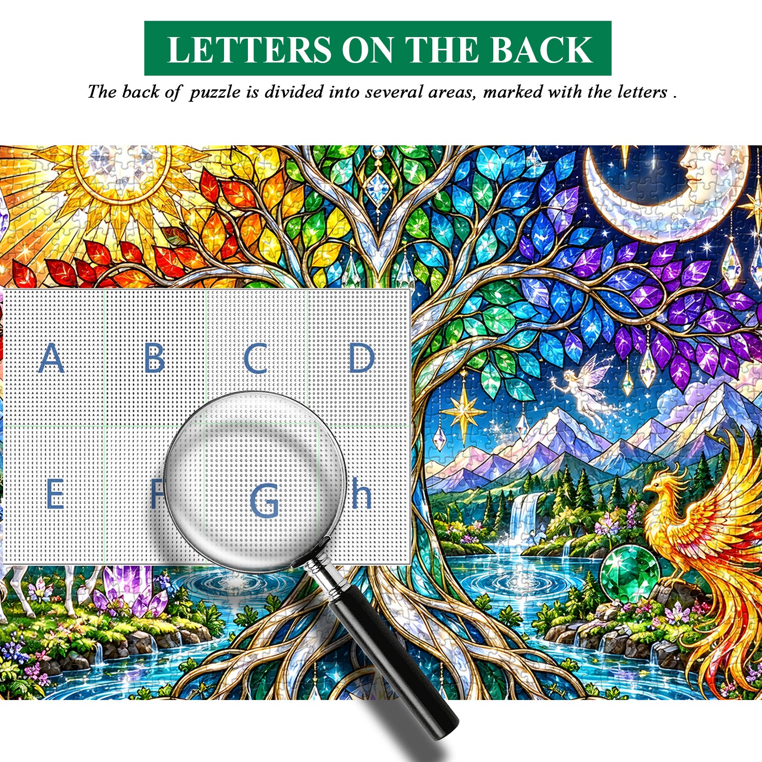 Enchanted Rainbow Tree Jigsaw Puzzle 1000 Pieces