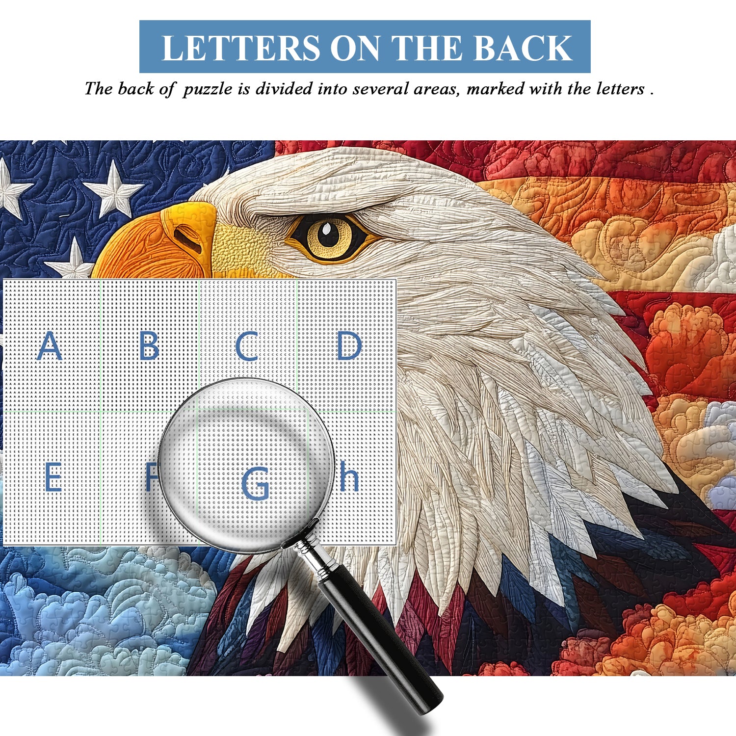 Der gesteppte Adler Puzzle 1000 Teile