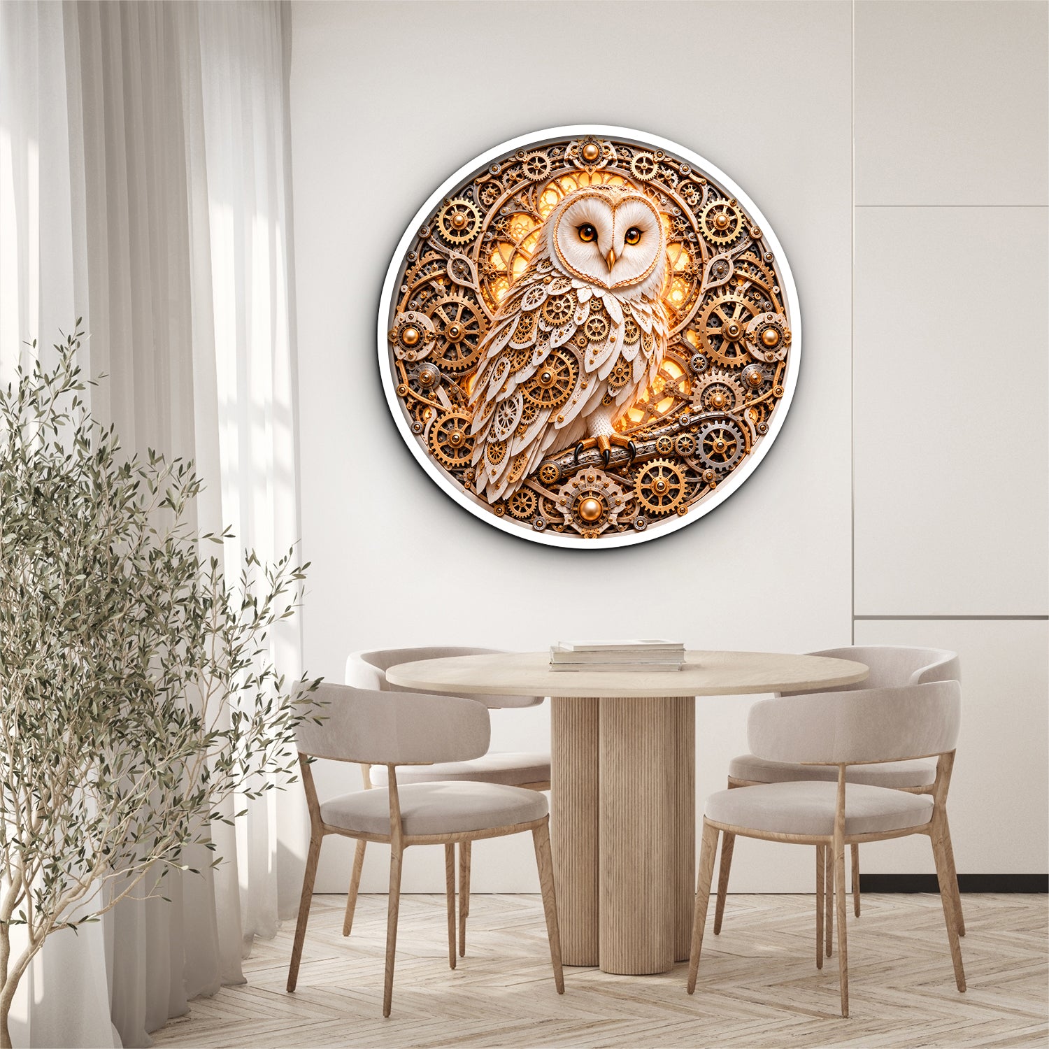 The Golden Gear Owl Jigsaw Puzzle 1000 Pieces