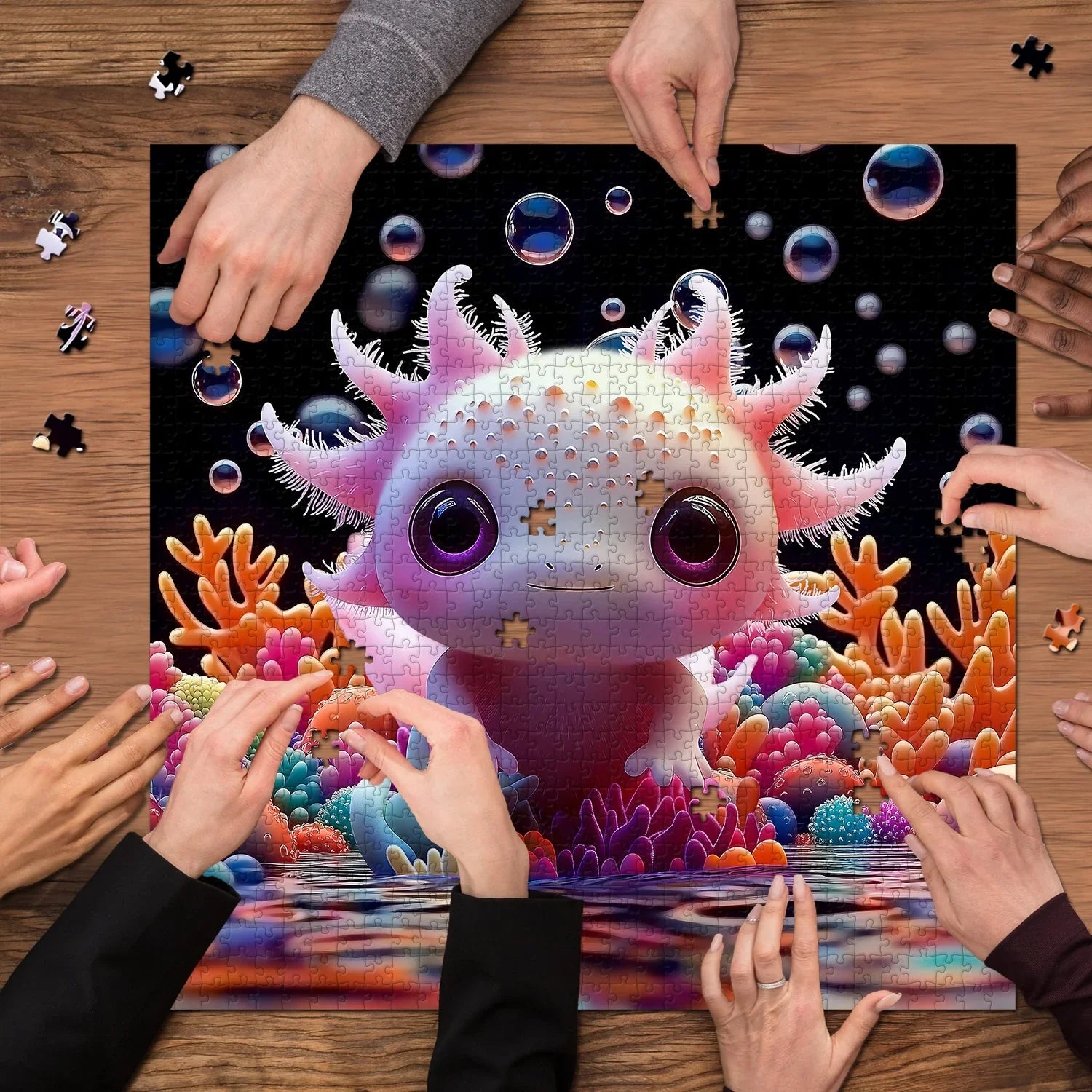 Cute Axolotl Jigsaw Puzzles 1000 Pieces