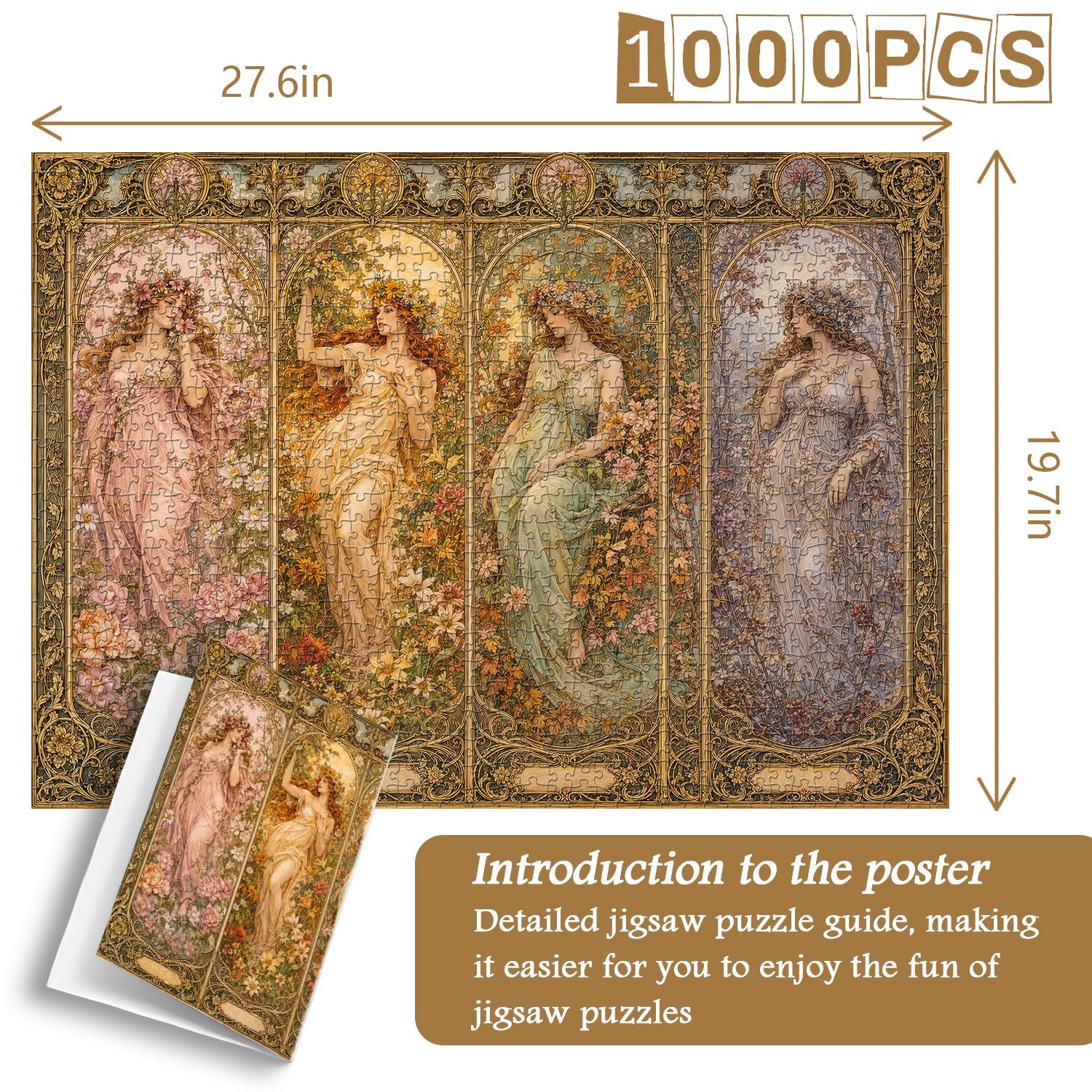 Puzzle Quattro Tempi dell'Anno 1000 Pezzi