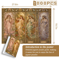 Puzzle Quattro Tempi dell'Anno 1000 Pezzi