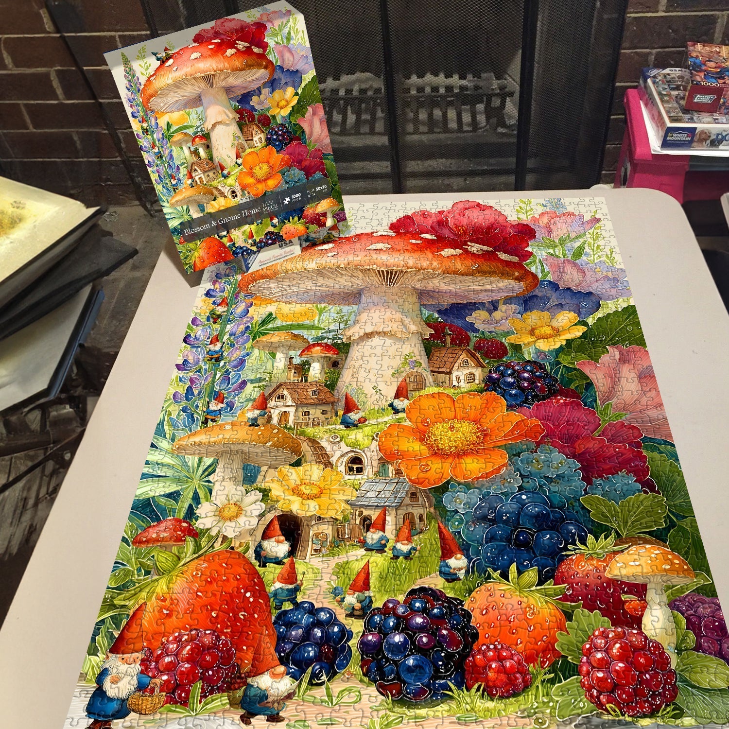 Blossom & Gnome Home Jigsaw Puzzle 1000 Pieces