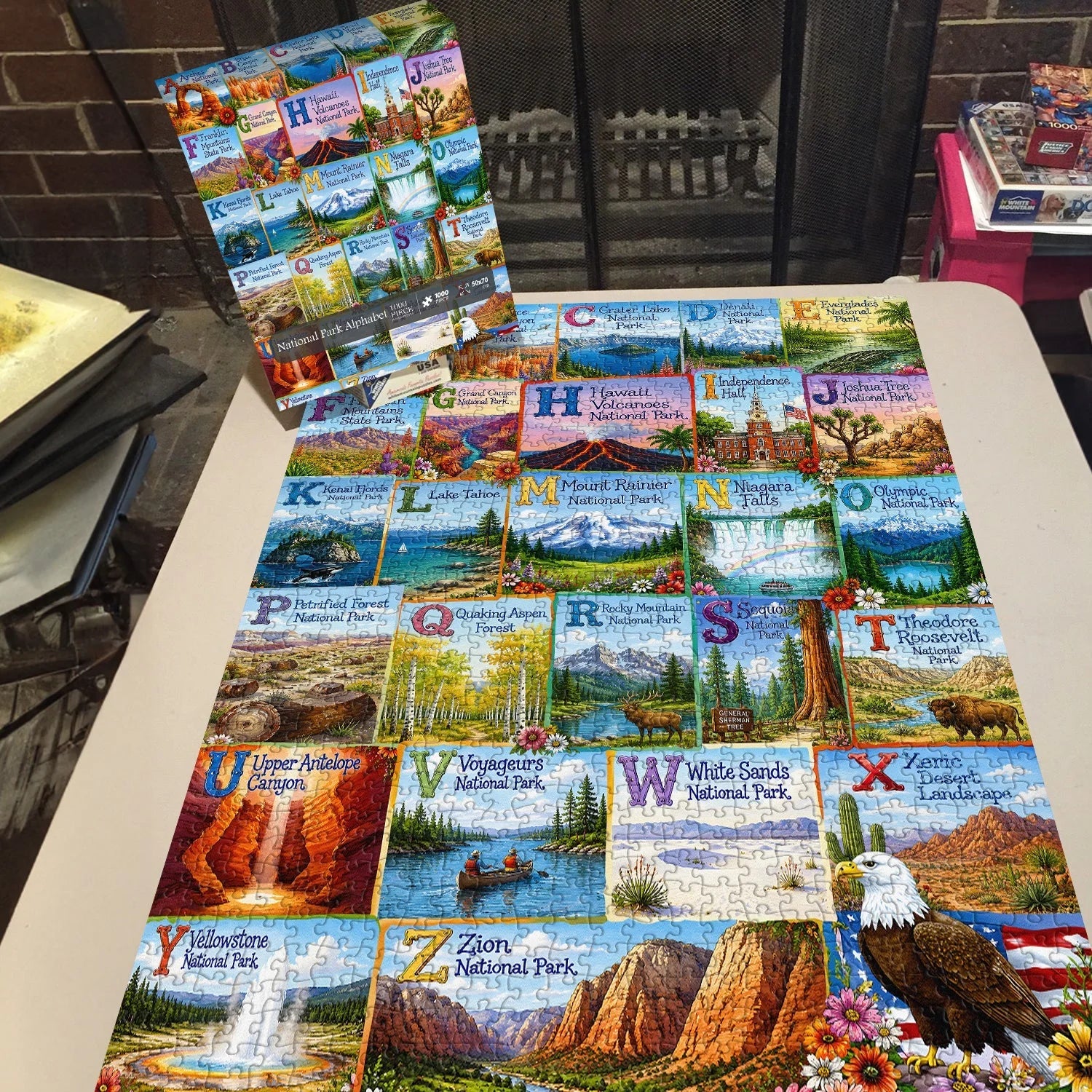 Nationalpark-Alphabet-Puzzle, 1000 Teile