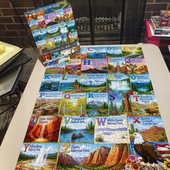 Nationalpark-Alphabet-Puzzle, 1000 Teile