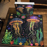 Dance of Brilliant Jellyfish Jigsaw Puzzle 1000 Pieces