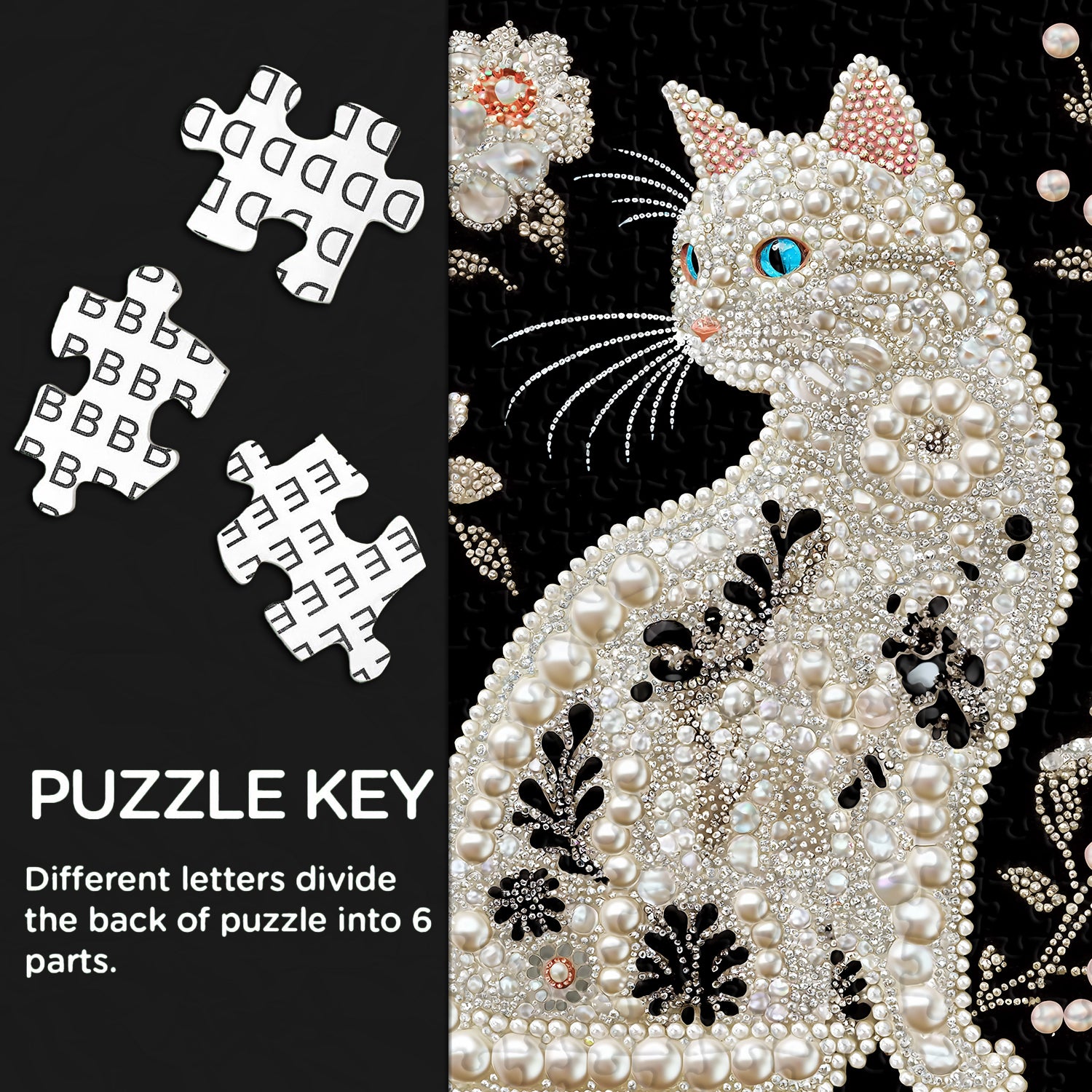 Star Diamond Cat Jigsaw Puzzle 1000 Pieces