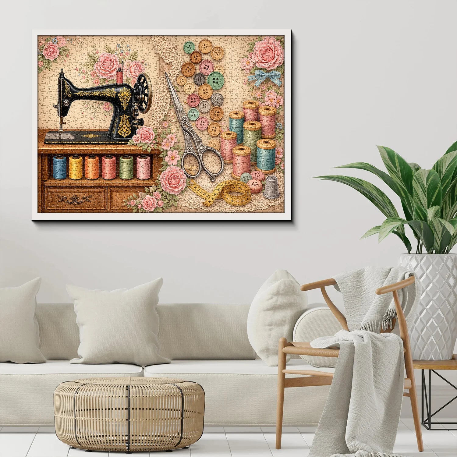Vintage Sewing Room Jigsaw Puzzle 1000 Pieces