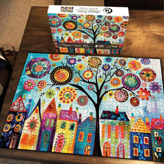 Puzzle città felice puzzle 1000 pezzi