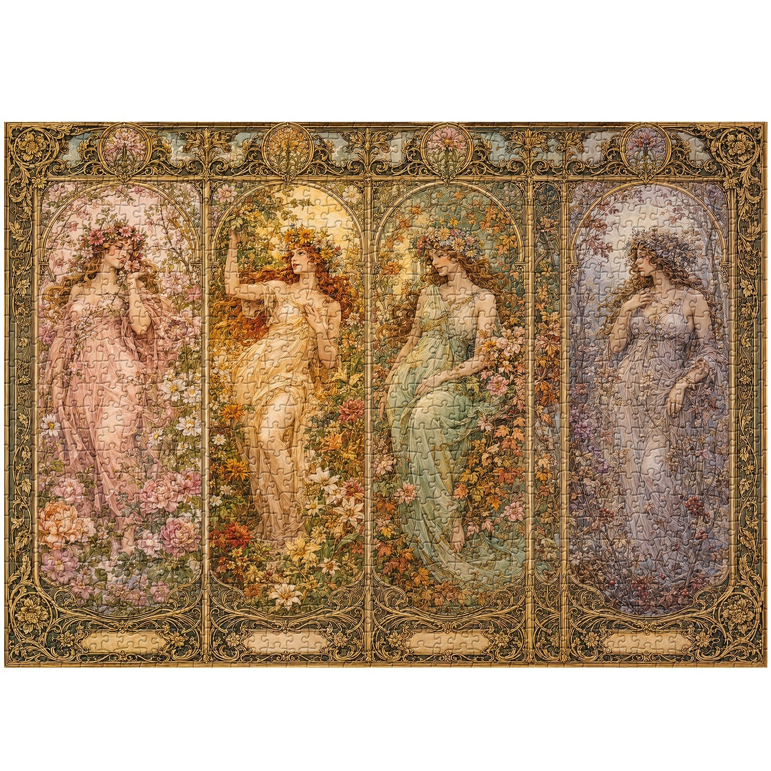 Puzzle Quattro Tempi dell'Anno 1000 Pezzi