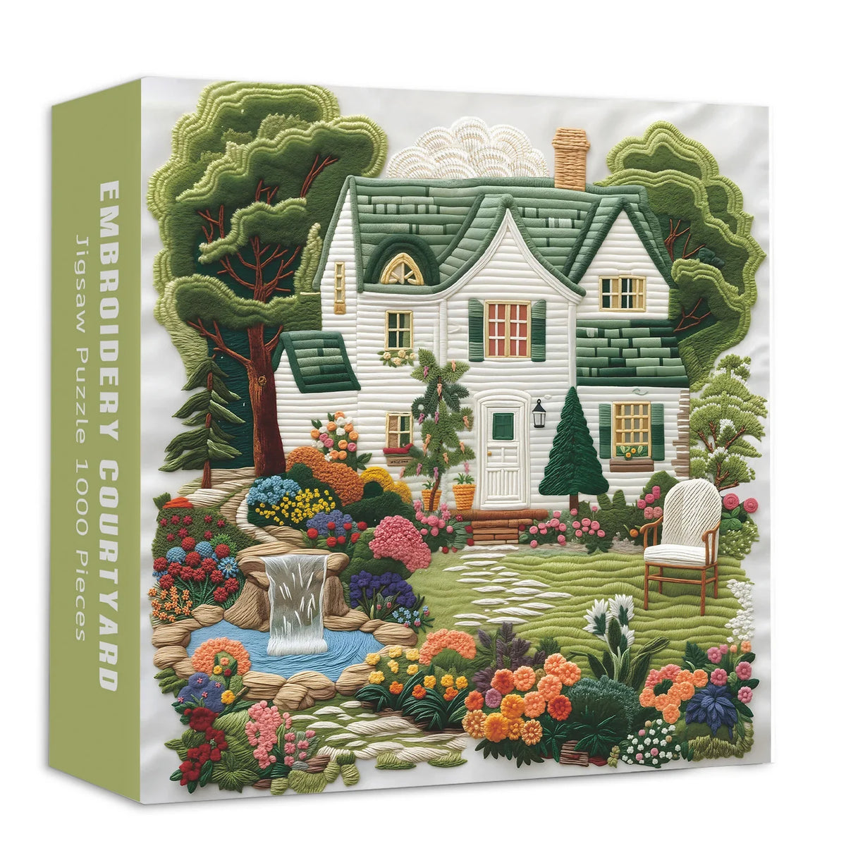 Embroidery Courtyard Jigsaw Puzzle 1000 Pieces
