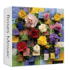 Roses Mosaic Jigsaw Puzzle 1000 Pieces