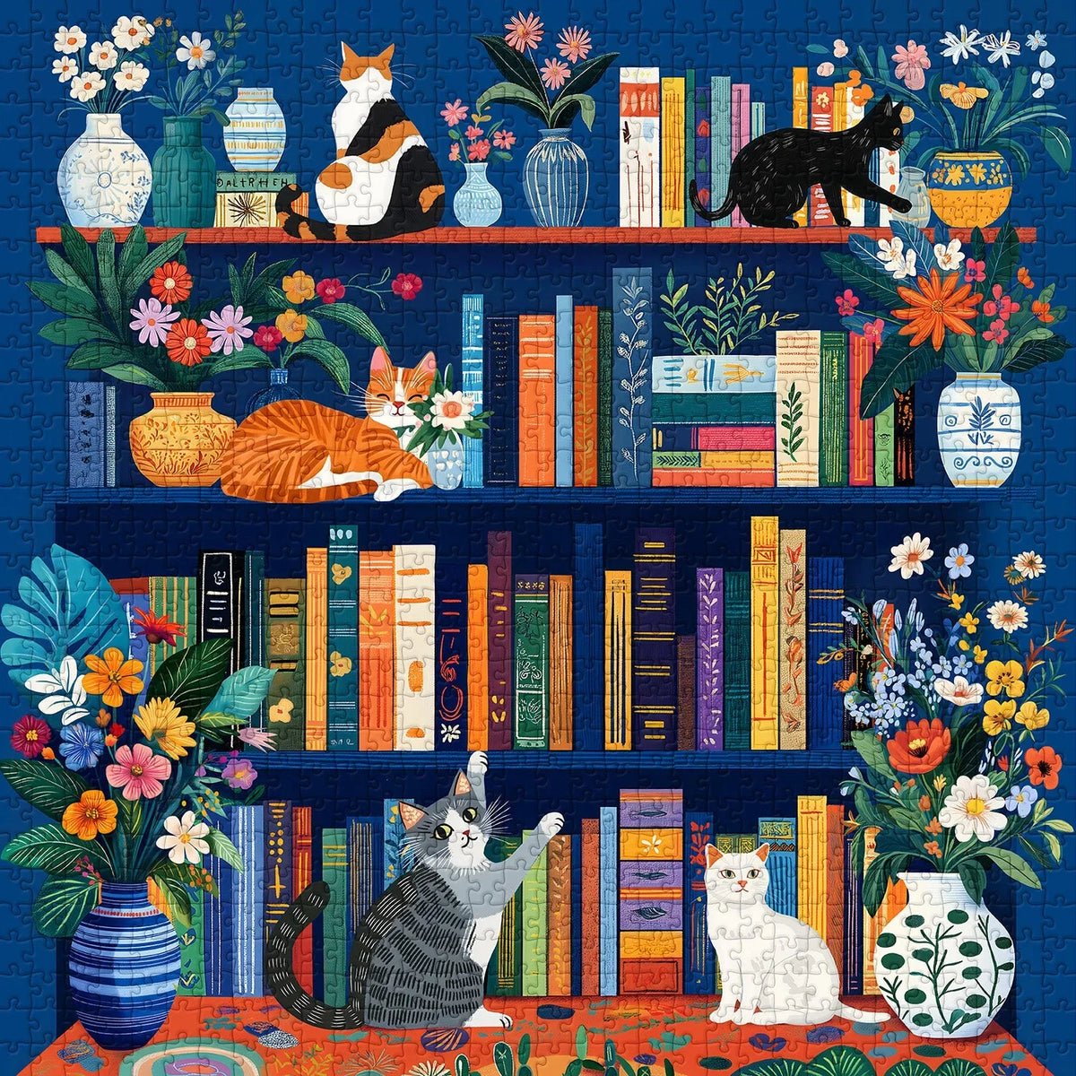 Whiskers & Books Jigsaw Puzzles 1000 Pieces
