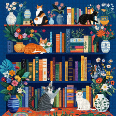 Whiskers & Books Jigsaw Puzzles 1000 Pieces