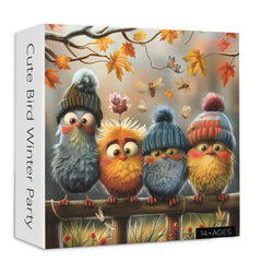 Cute Bird Winter Party Jigsaw Puzzles 1000 Pieces
