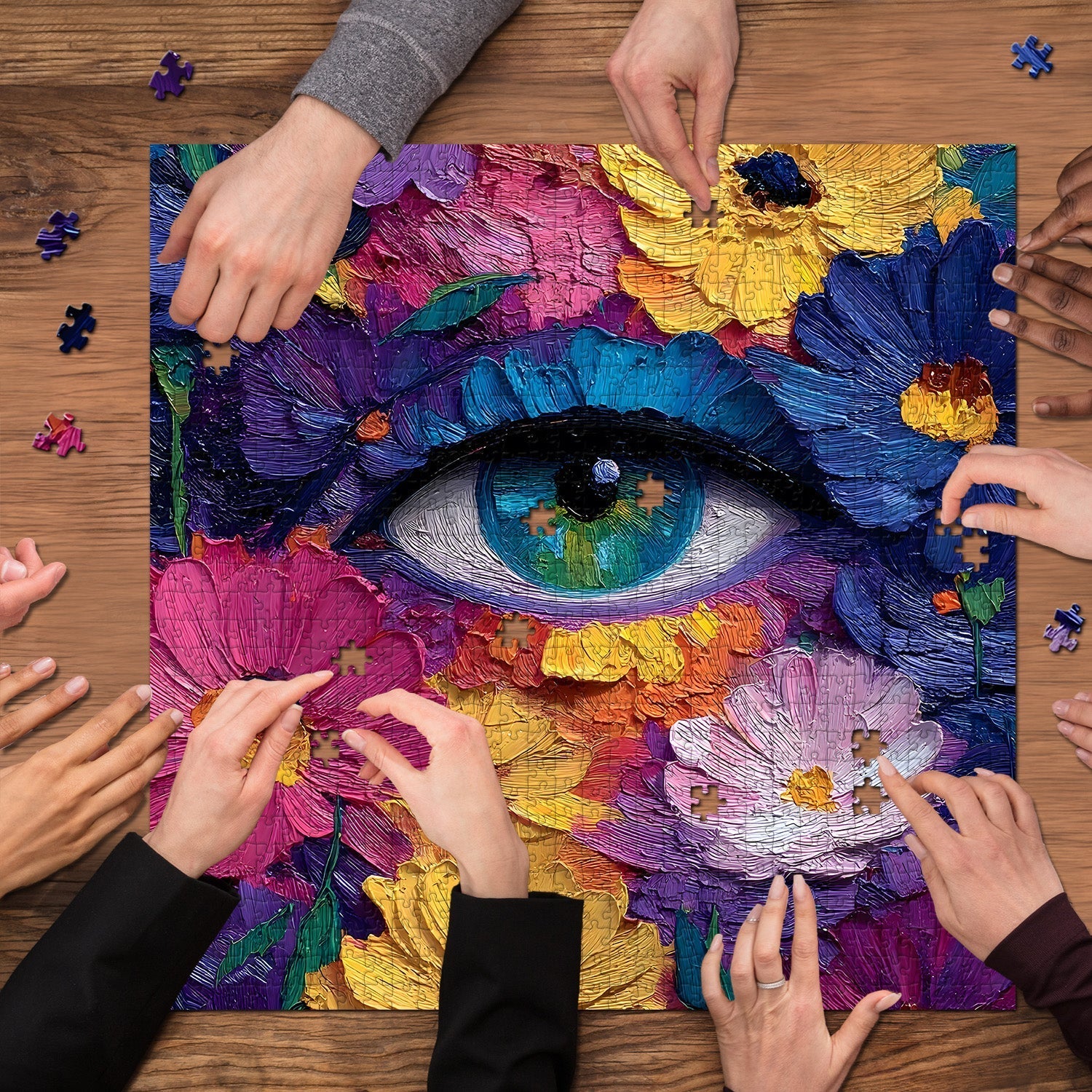 Floral Eye Jigsaw Puzzle 1000 Pieces
