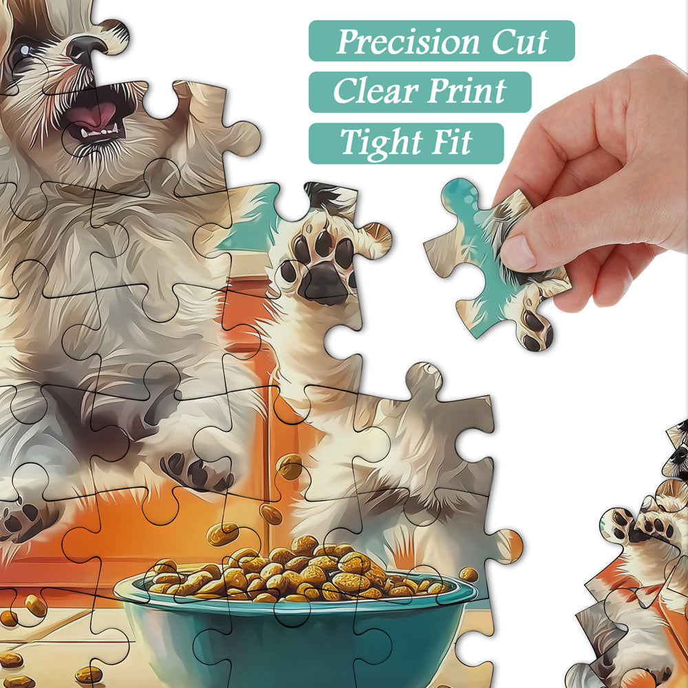 Shih Tzu Snack Time Jigsaw Puzzle 1000 Pieces