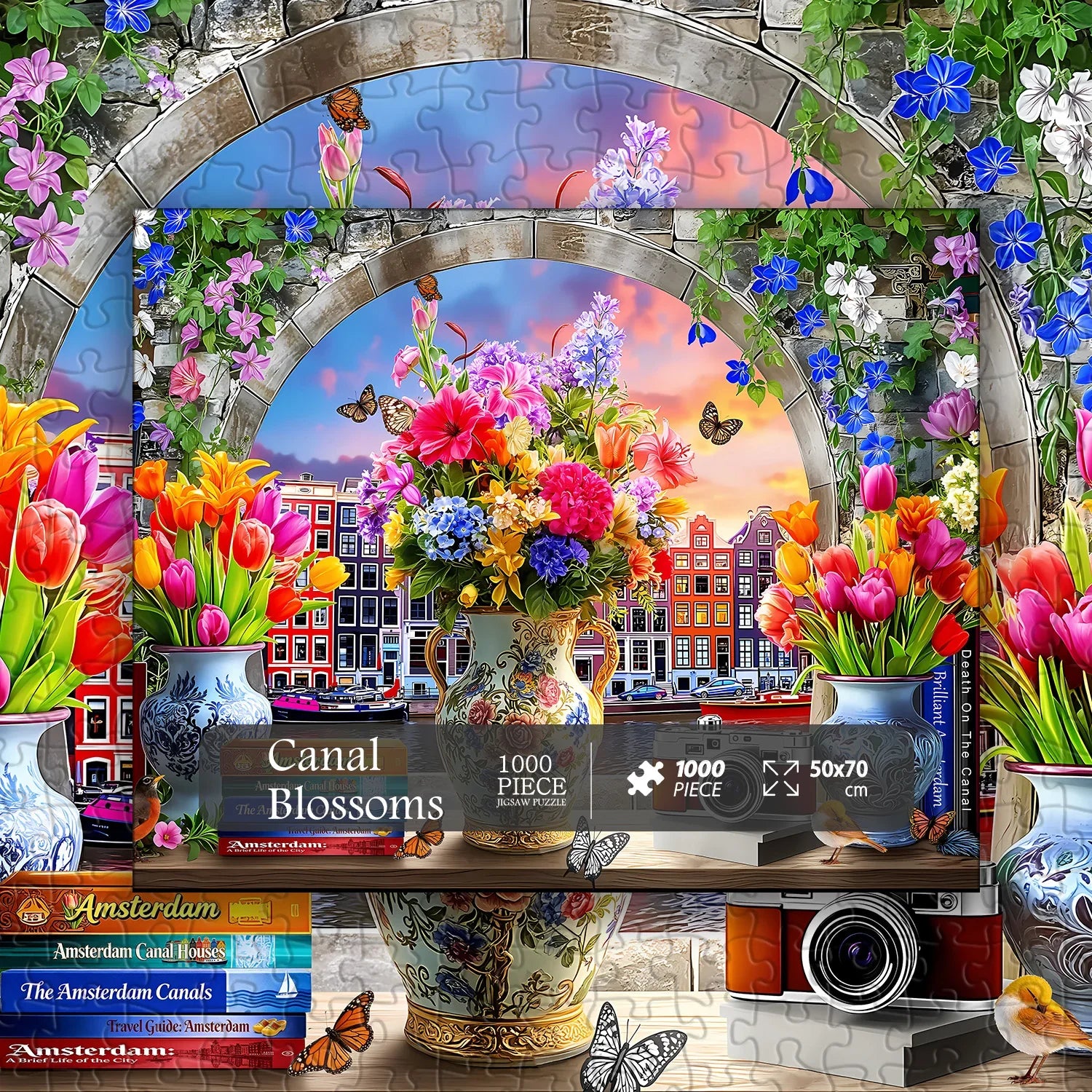 Puzzle Flores del Canal 1000 Piezas