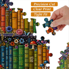 Botanical Bookshelf Jigsaw Puzzle 1000 Pieces