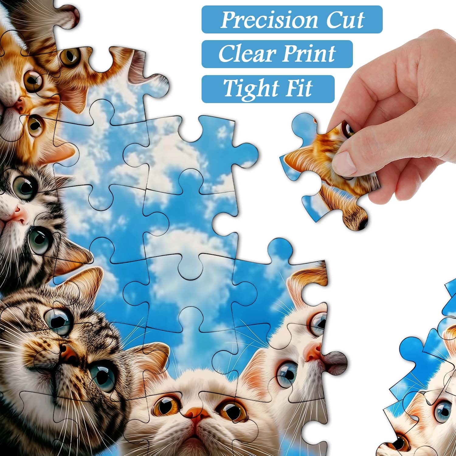 Chat Chat regardant Puzzle 1000 pièces