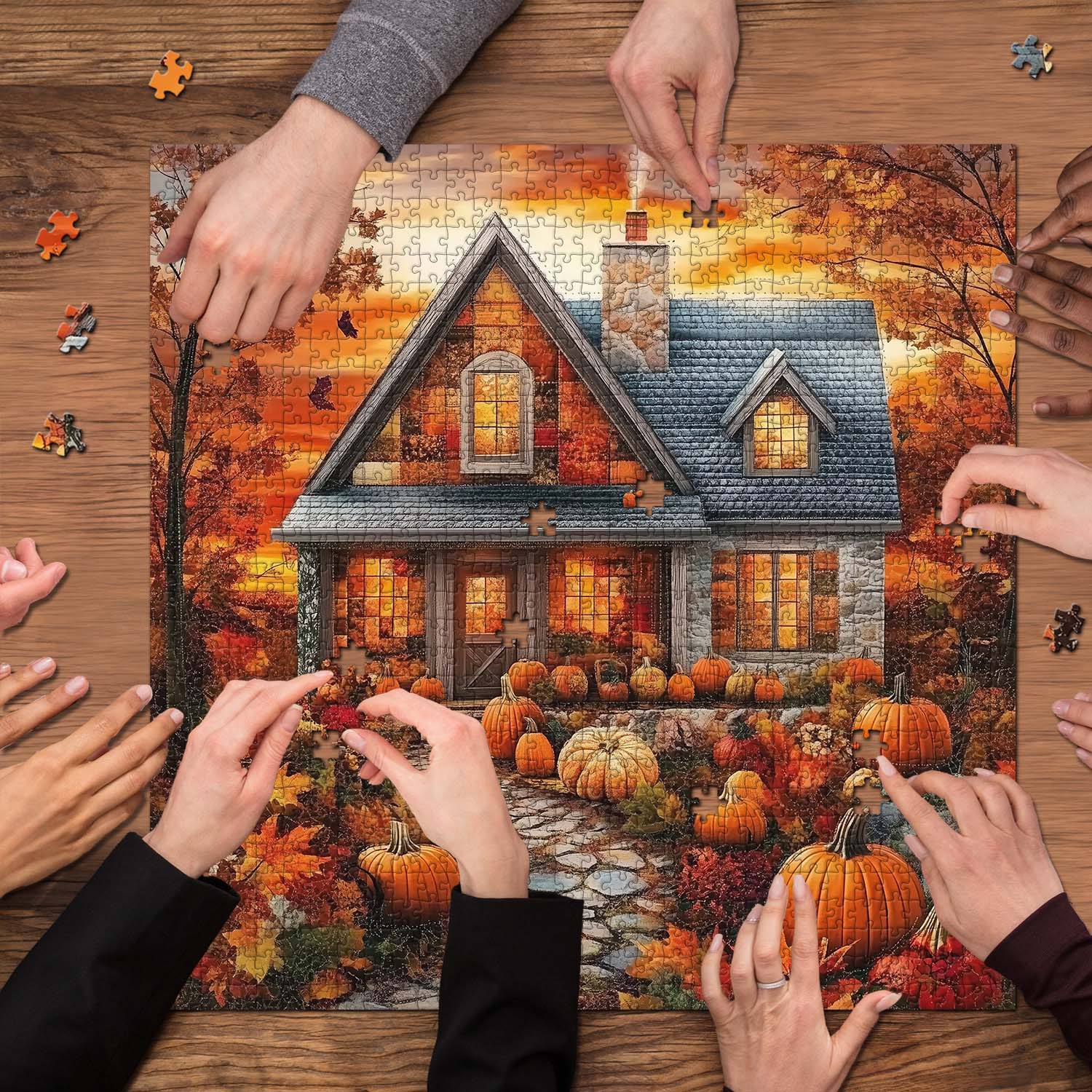 Autumn Harvest Home Jigsaw Puzzle 1000 Pieces