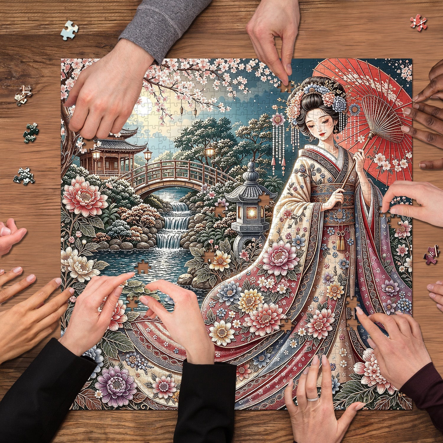 Mondscheinschönheit Puzzle 1000 Teile