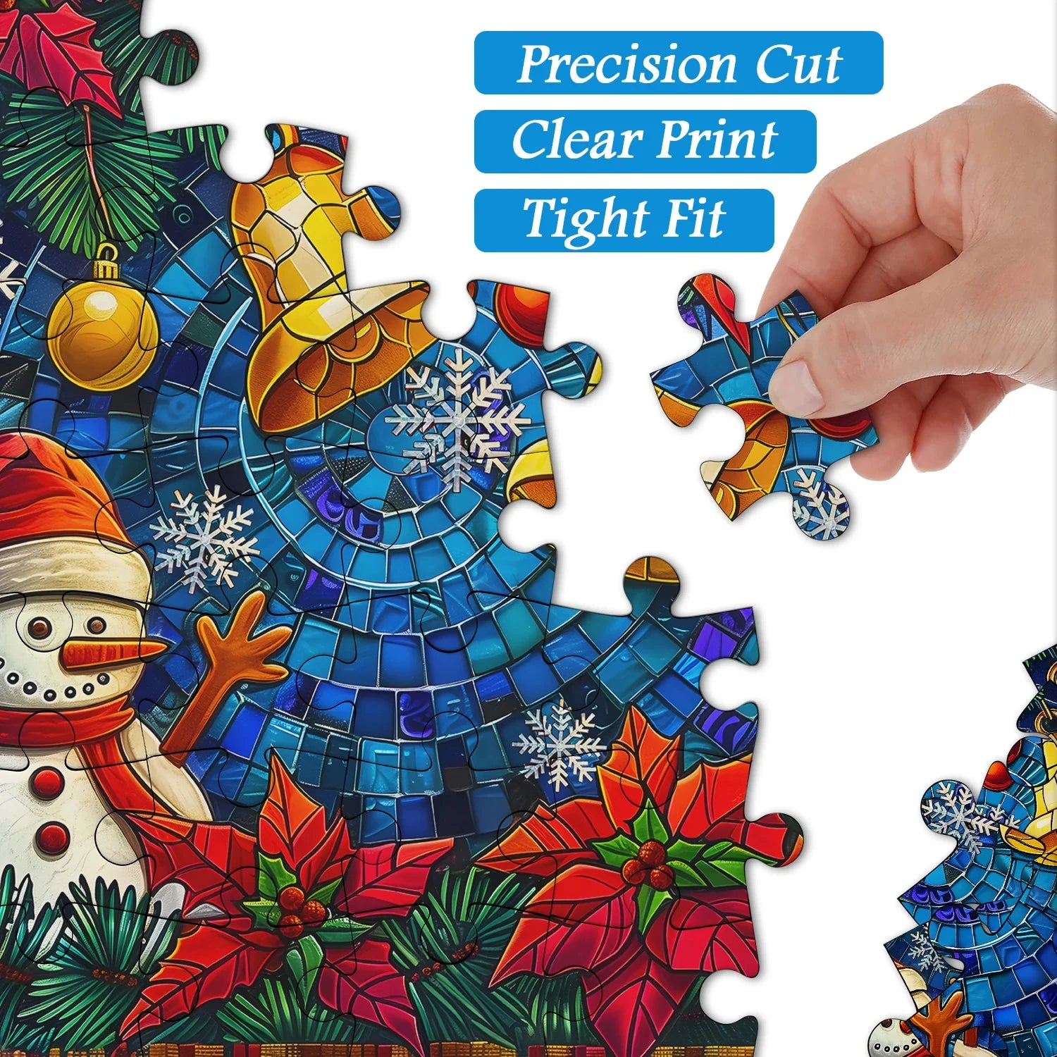Mosaic Christmas Bells Jigsaw Puzzles 1000 Pieces