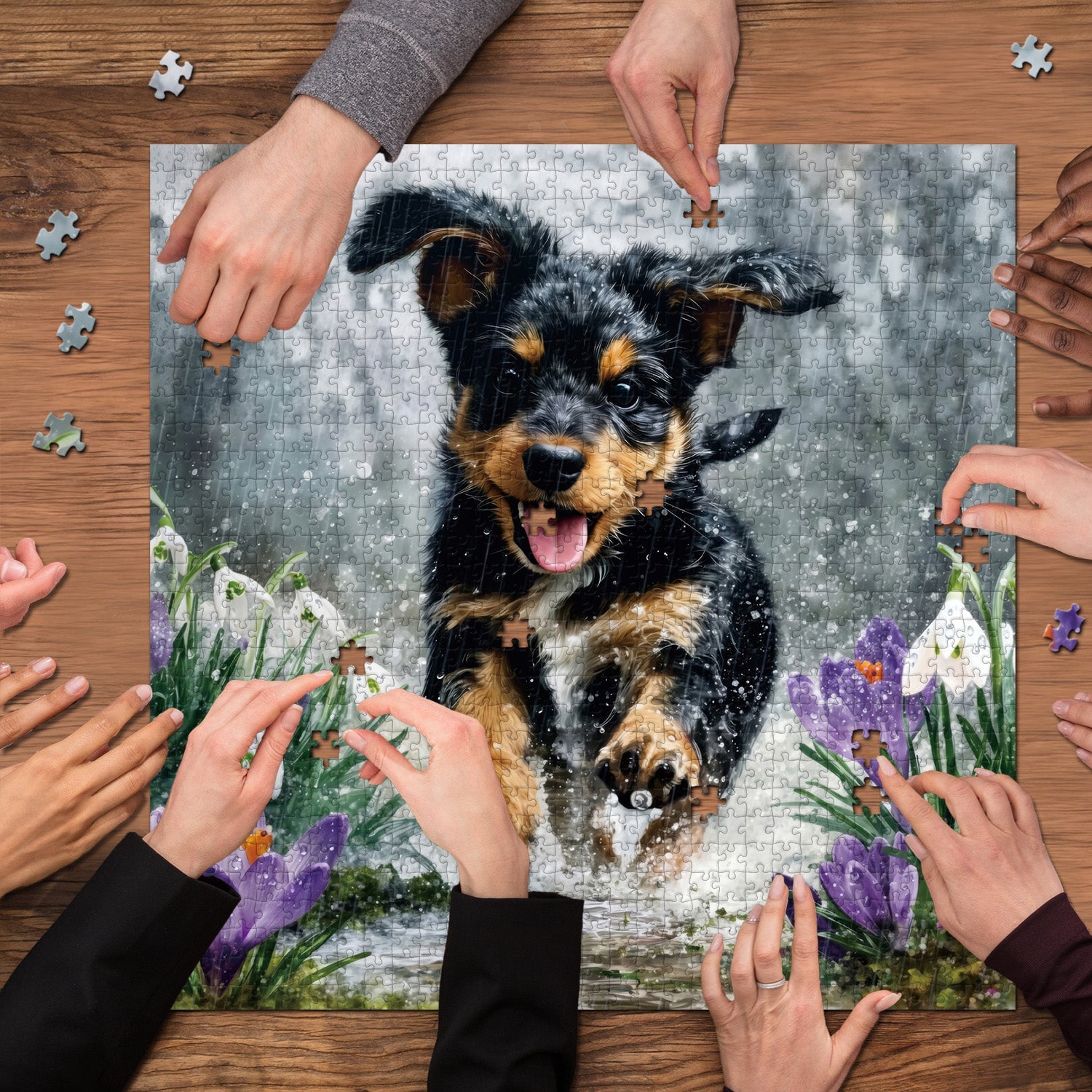 Rainy Play Jigsaw Puzzle 1000 Pieces