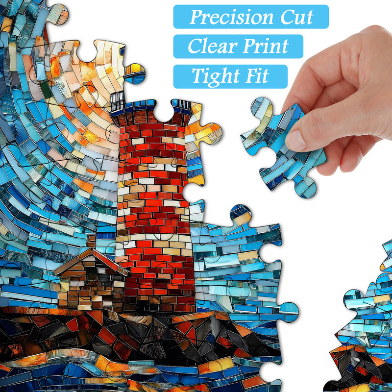 Mosaic Lighthouse Jigsaw Puzzle 1000 Pieces