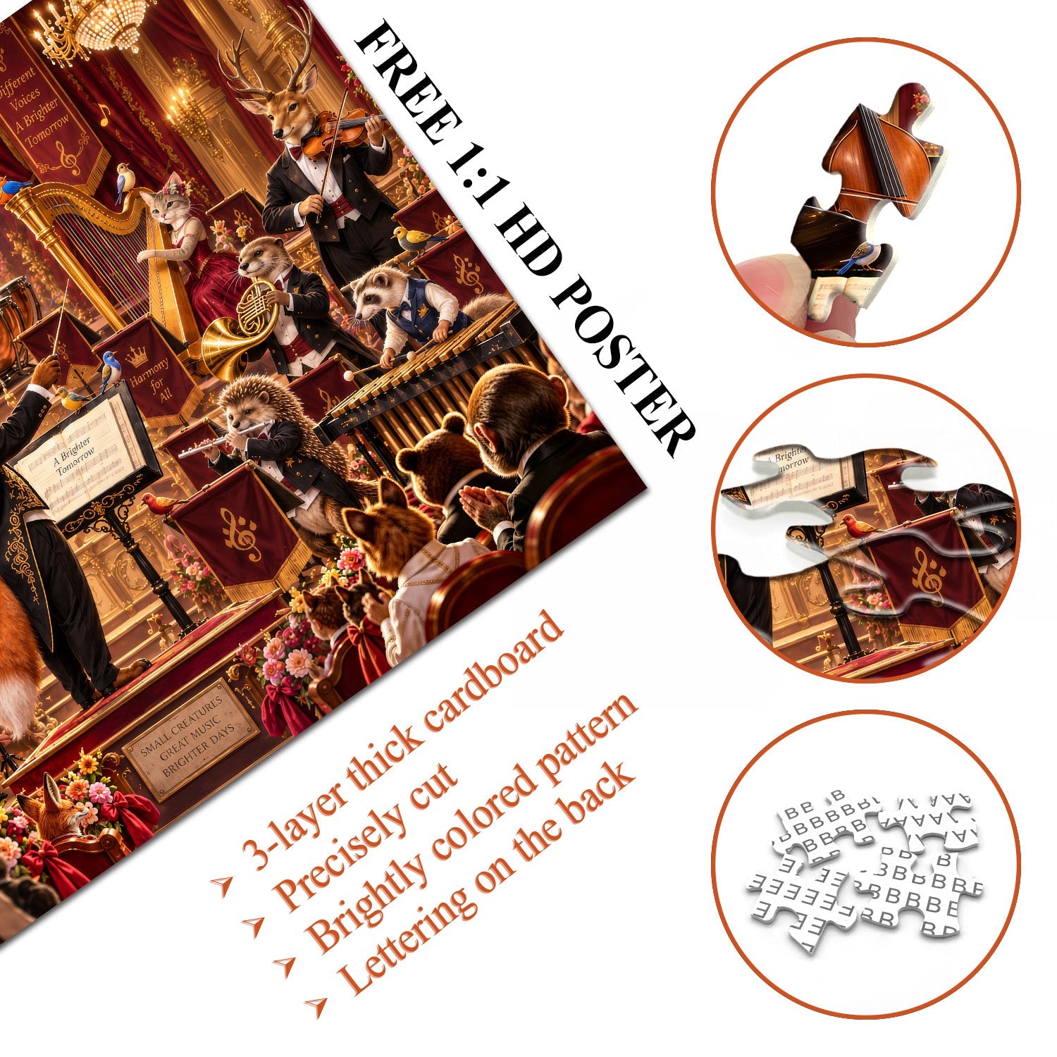 Puzzle Gala Animal Symphony 1000 Piezas